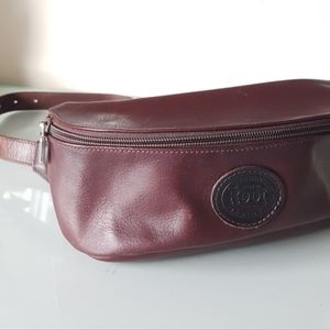 ROOTS Leather Fanny Pack
